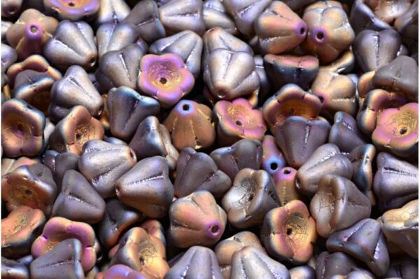 Bell Flower Beads 6x8mm - Image 1