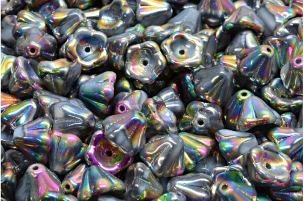 Bell Flower Beads 6x8mm - Image 1