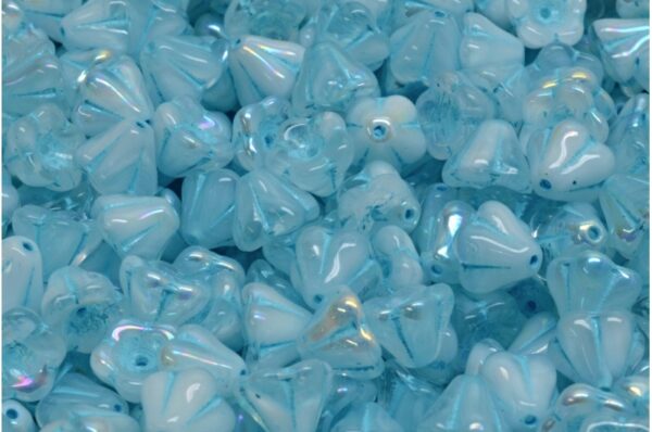 Bell Flower Beads 6x8mm - Image 1