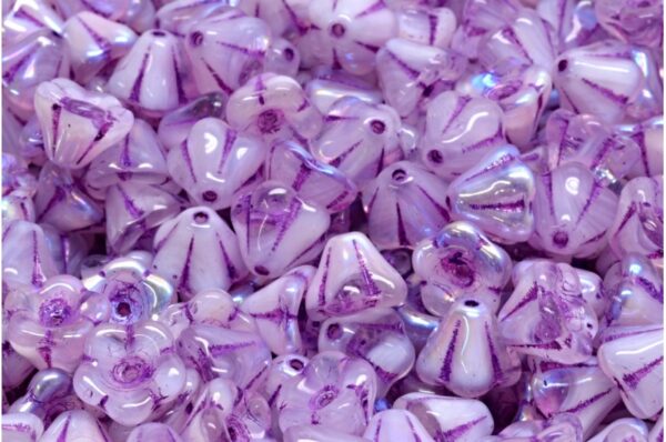 Bell Flower Beads 6x8mm - Image 1