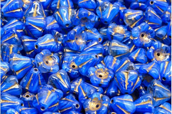 Bell Flower Beads 6x8mm - Image 1