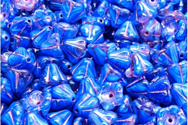 Bell Flower Beads 6x8mm - Image 1