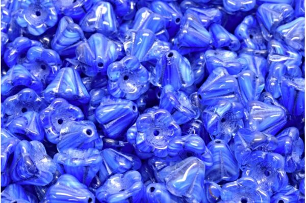 Bell Flower Beads 6x8mm - Image 1