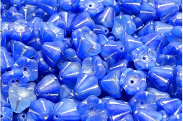 Bell Flower Beads 6x8mm - Image 1
