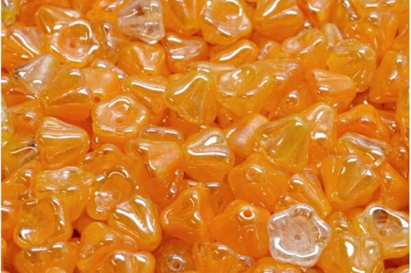 Bell Flower Beads 6x8mm - Image 1