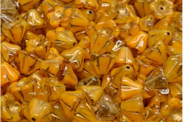 Bell Flower Beads 6x8mm - Image 1