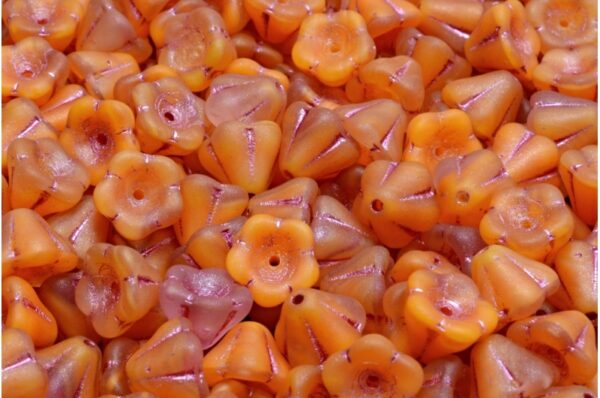 Bell Flower Beads 6x8mm - Image 1