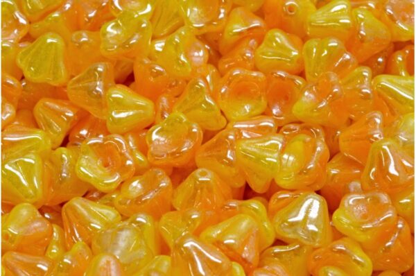 Bell Flower Beads 6x8mm - Image 1