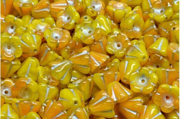 Bell Flower Beads 6x8mm - Image 1