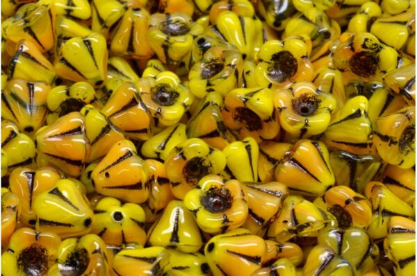 Bell Flower Beads 6x8mm - Image 1