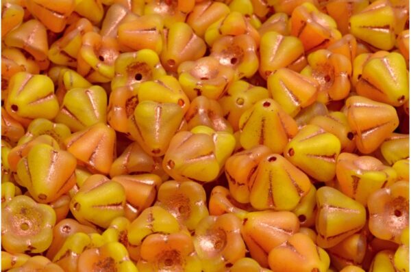 Bell Flower Beads 6x8mm - Image 1