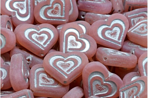 Heart In Heart Beads 14x16mm - Image 1