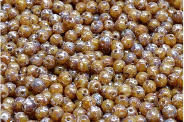 Round Druck Beads 4mm - Image 1