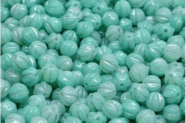 Melon Beads 6x6mm - Image 1