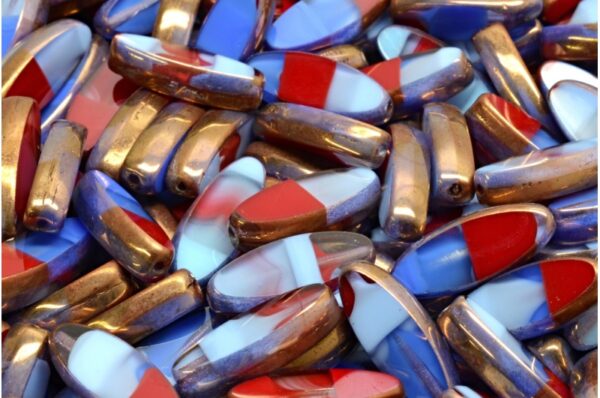 TCB Ship Flat Beads 16x6mm - Image 1