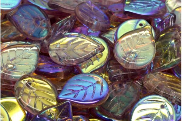 Apple Leaf Beads 18x13mm - Image 1