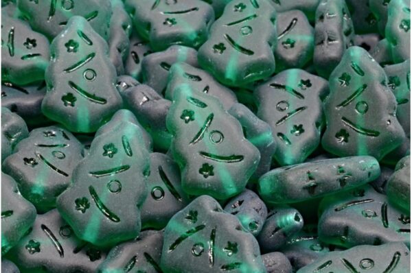 Christmas Tree Beads 17x12mm - Image 1