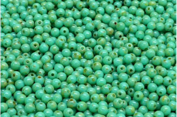 Round Druck Beads 3mm - Image 1