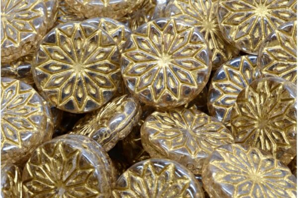 Origami Flower Beads 18x18mm - Image 1