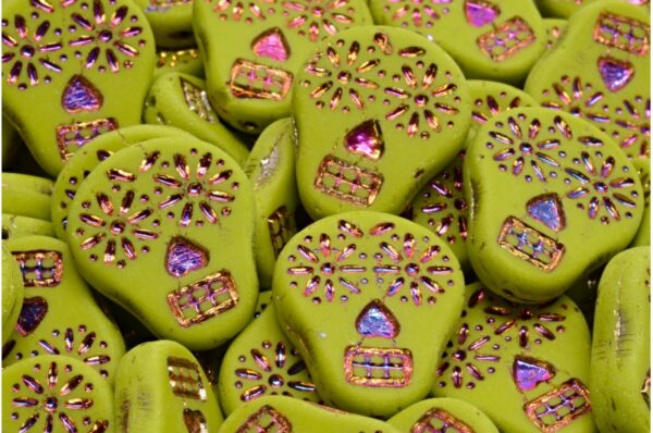 Sugar Skull Beads 20x16mm - Image 1