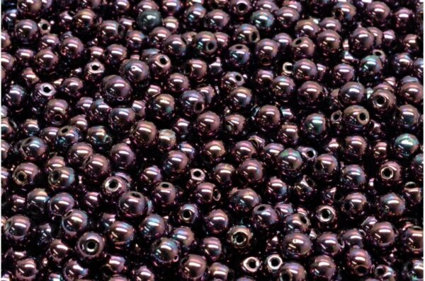 Round Druck Beads 4mm - Image 1