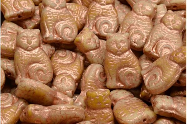 Cat beads 17x11mm - Image 1