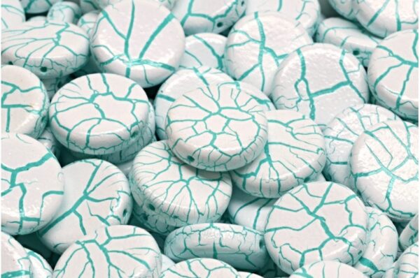 2 Hole Coin Beads 14mm - Image 1