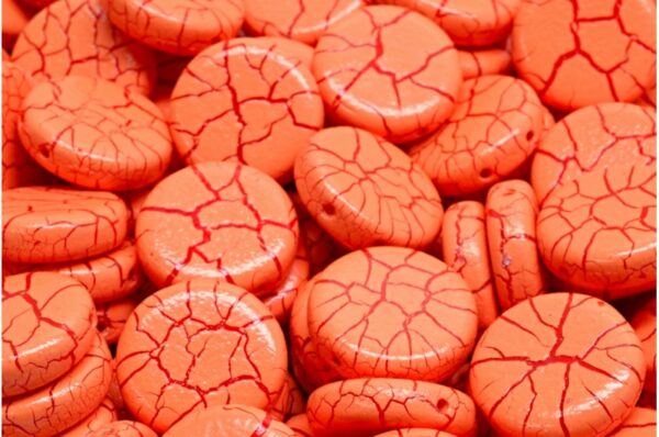 2 Hole Coin Beads 14mm - Image 1