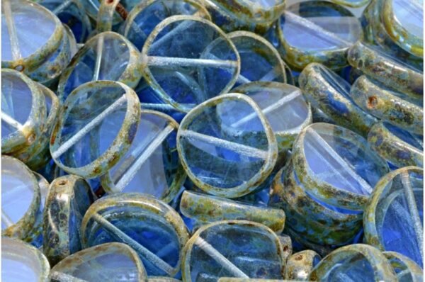 TCB 8 Edged Designed Beads 15x15mm - Image 1