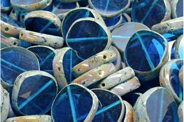 TCB 8 Edged Designed Beads 15x15mm - Image 1