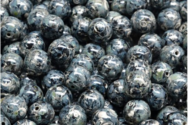 Round Druck Beads 8mm - Image 1