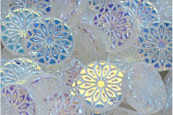 Origami Flower Beads 18x18mm - Image 1