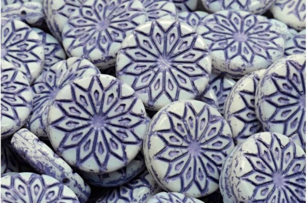 Origami Flower Beads 18x18mm - Image 1