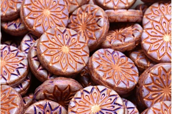 Origami Flower Beads 18x18mm - Image 1