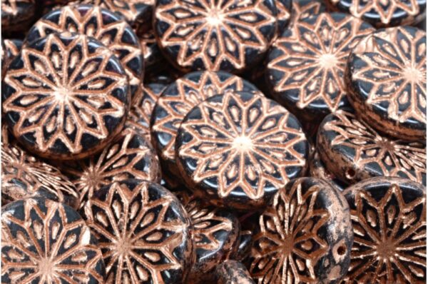 Origami Flower Beads 18x18mm - Image 1