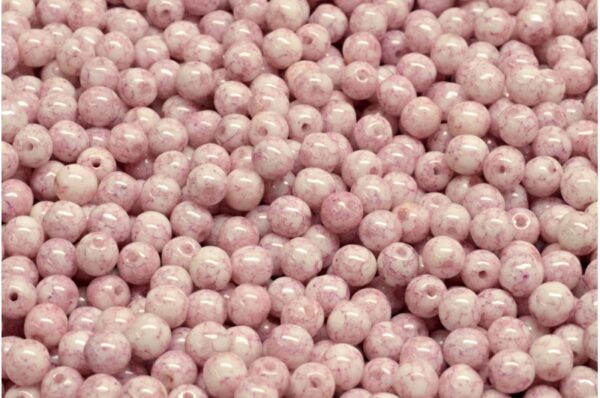 Round Druck Beads 4mm - Image 1