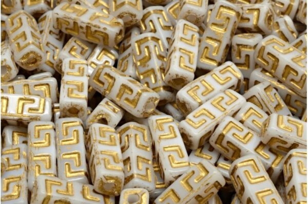 Celtic Block Beads 15x5mm Large hole - Image 1