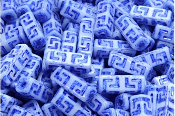 Celtic Block Beads 15x5mm Large hole - Image 1