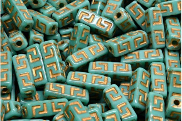 Celtic Block Beads 15x5mm Large hole - Image 1