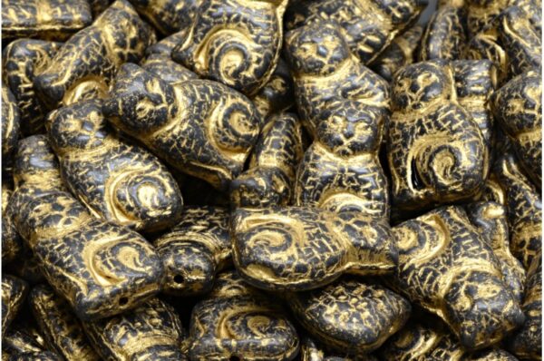 Cat beads 17x11mm - Image 1