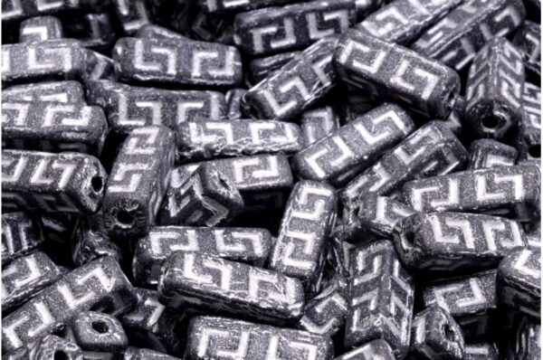 Celtic Block Beads 15x5mm Large hole - Image 1