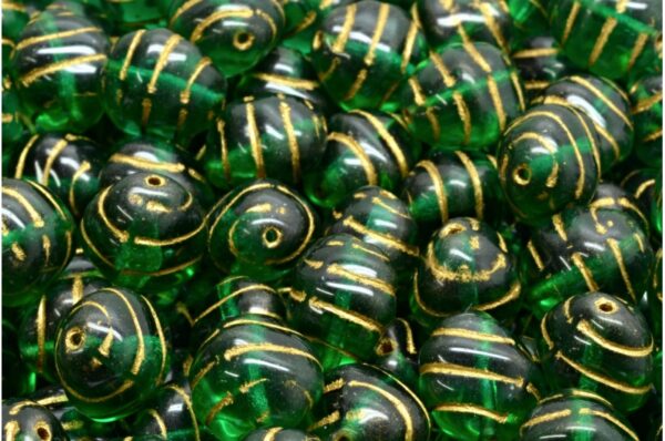 Lined Oval Beads 12x10mm - Image 1