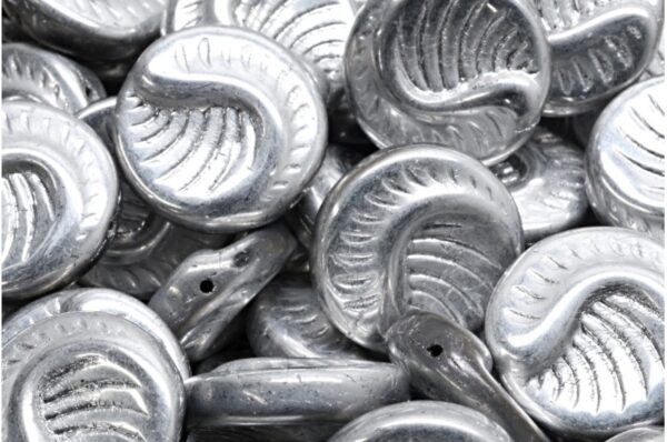 Fossil Coin Beads 19x19mm - Image 1