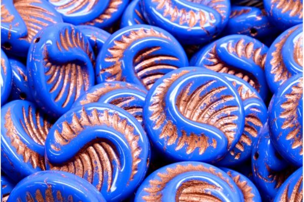 Fossil Coin Beads 19x19mm - Image 1