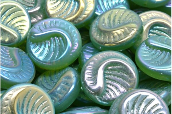 Fossil Coin Beads 19x19mm - Image 1