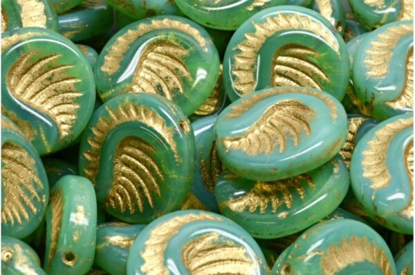 Fossil Coin Beads 19x19mm - Image 1