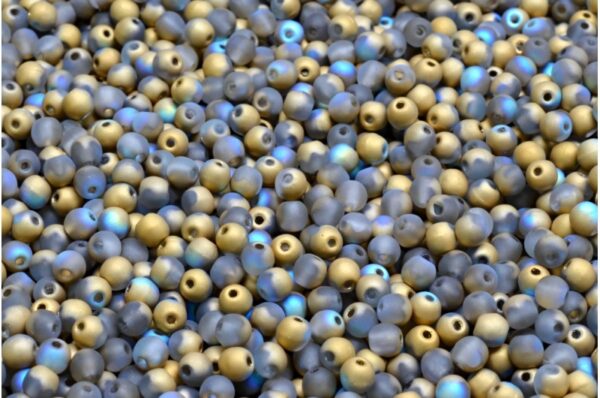 Round Druck Beads 3mm - Image 1