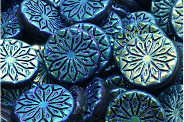 Origami Flower Beads 18x18mm - Image 1