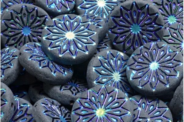 Origami Flower Beads 18x18mm - Image 1