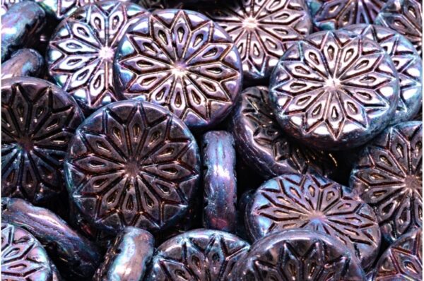 Origami Flower Beads 18x18mm - Image 1
